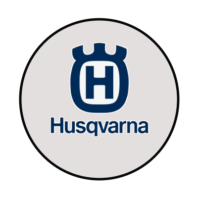 Husqvarna Logo in a round button
