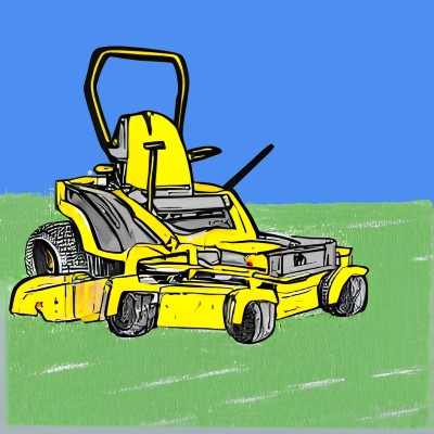 Yellow zero turn online lawn mower