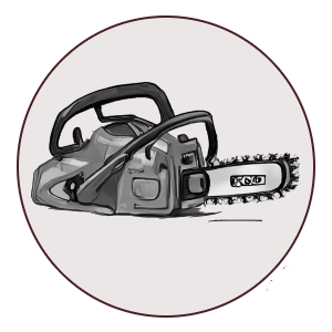 Clip Art Chainsaw based on Craiyon/DallE