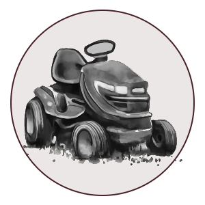 Clip art compact tractor based on Craiyon/DallE